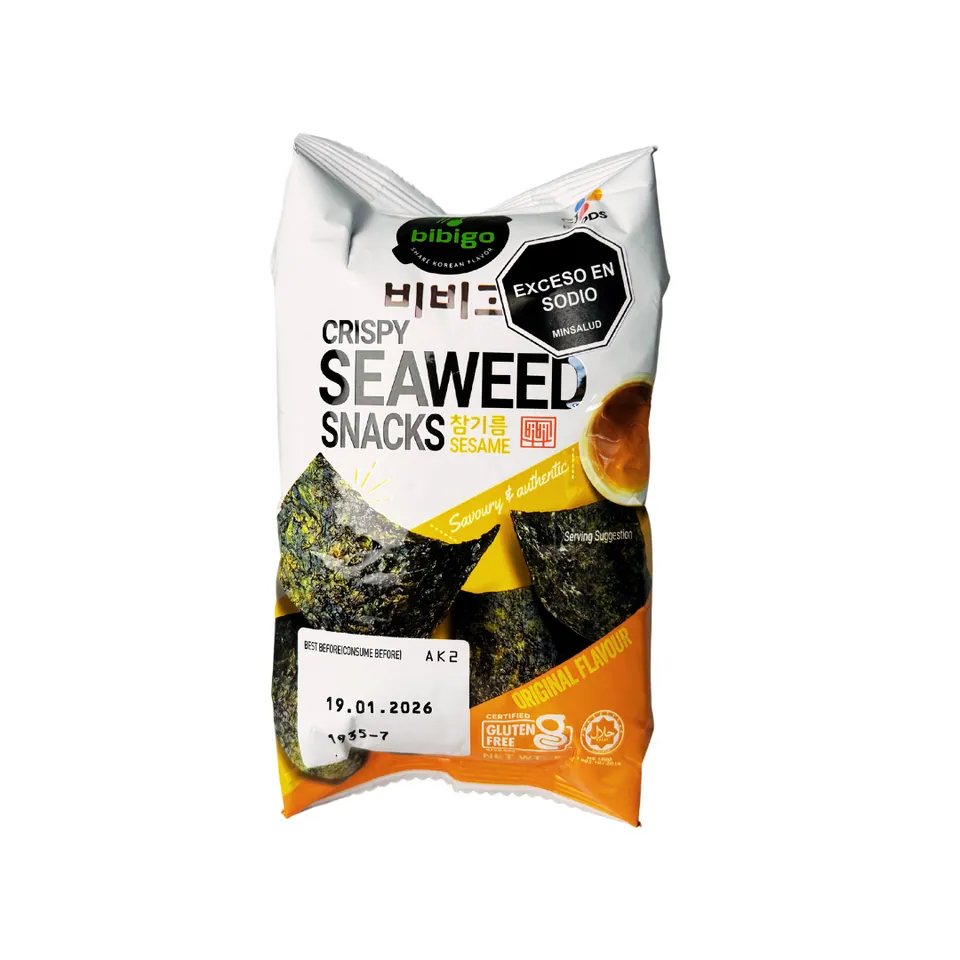 CRISPY SEAWEED SNACK  SESAME FLAVOR - Algas Sabor Sésamo