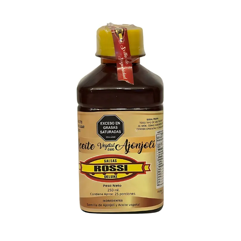 Aceite con Ajonjolí Rossi 250 ml (versión oscura)