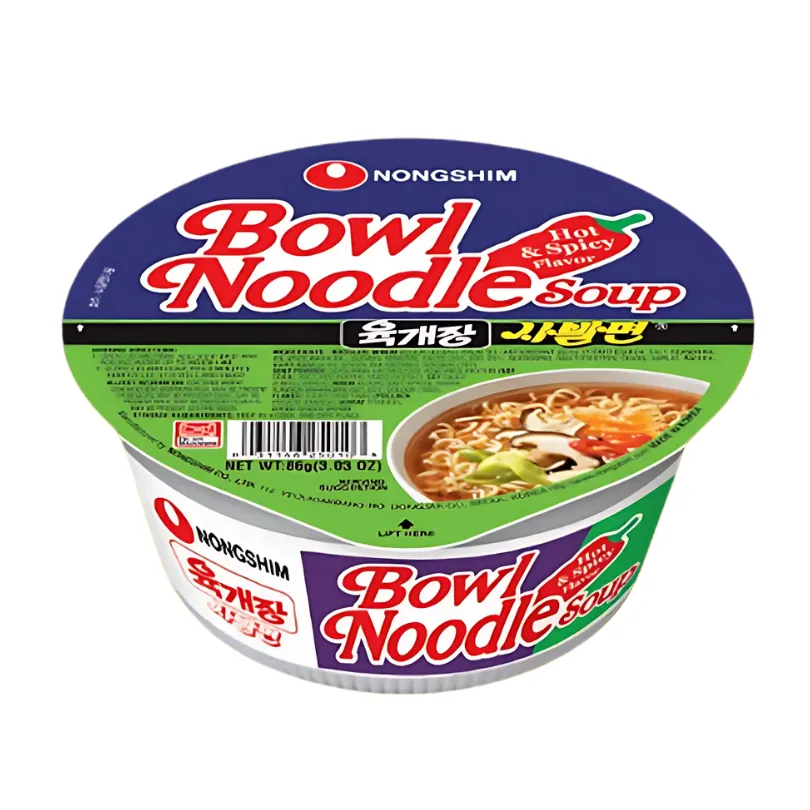 Bowl Noodle Soup – Hot & Spicy - 86 g Ramen Instantáneo Picante