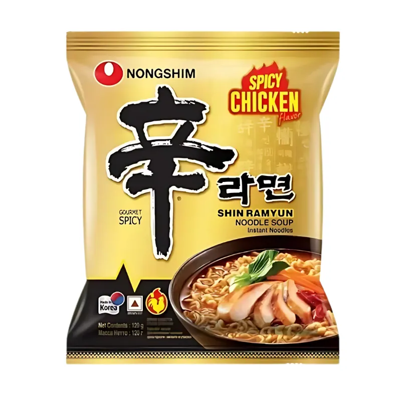 Shin Ramyun Spicy Chicken Noodle Soup – Sopa Instantánea Picante con Sabor a Pollo 120g