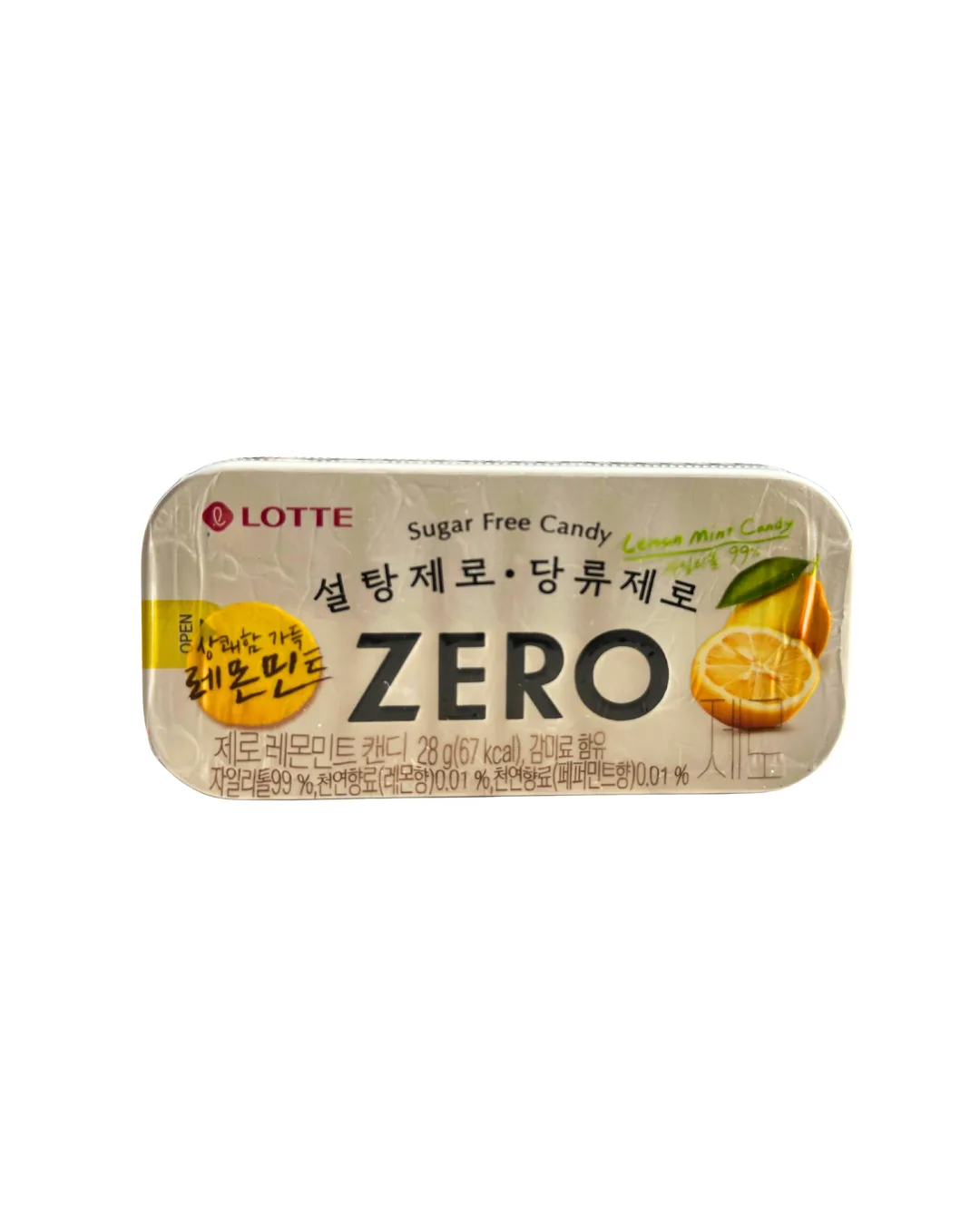 LOTTE ZERO CANDY SUGAR FREE LEMON
